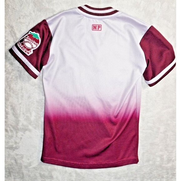 Culiacán Baseball Jersey by New Play – Youth Size 8 – Maroon & Gray Gradient - Picture 2 of 9